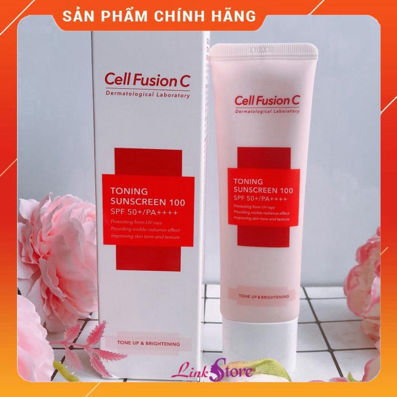 {chính hãng} Kem Chống Nắng nâng tone chống tia UV Cell Fusion C 30ml 4