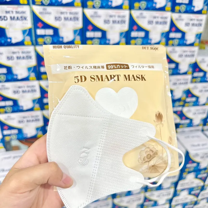 ￼combo 4 hộp Khẩu Trang 5D Duy Ngọc - Thùng 200 Chiếc Khẩu Trang Kháng Khuẩn 3 Lớp 1
