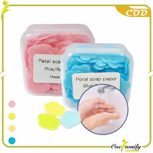 [COD] OFM C599 Sabun Cuci Tangan Kertas Praktis Portabel Kecil Motif Bunga