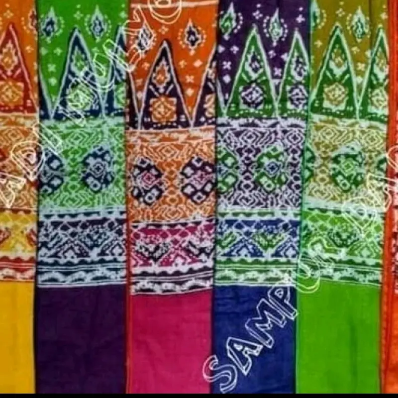 Kain Selendang Tari Sampur Batik Warna Warni Bunga 3