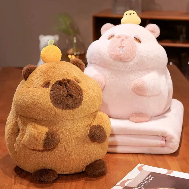 Chăn Gối Hoạt Hình Capybara 3in1 3