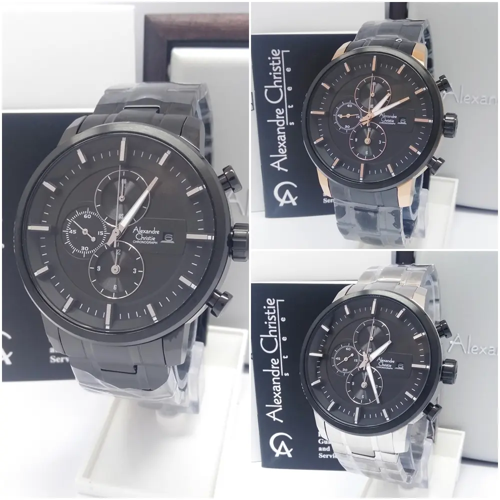 Jam Tangan Pria Alexandre Christie AC 6323 MC Original