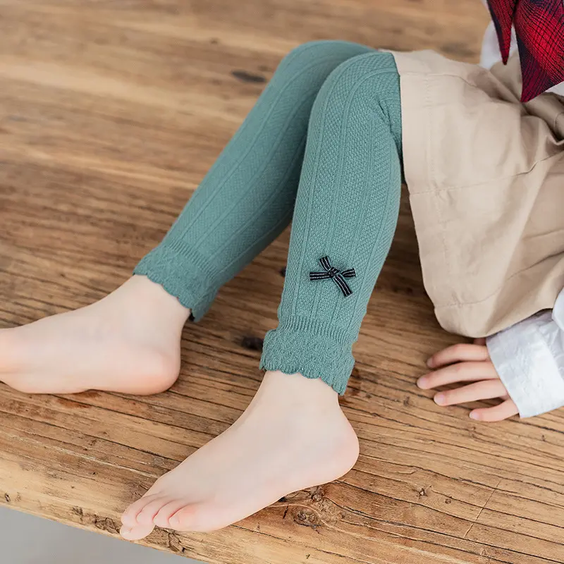 ByKiddos - Legging Anak Perempuan Versi Korea Baru Bahan Katun Motif Pita Lucu Impor 7