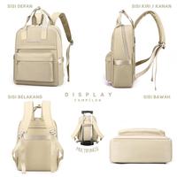 Gambar Tas Ransel Wanita Backpack Anti Air COLORFUL FOX 2367 - Black dari Colorful Fox Kota Administrasi Jakarta Barat 4 Tokopedia