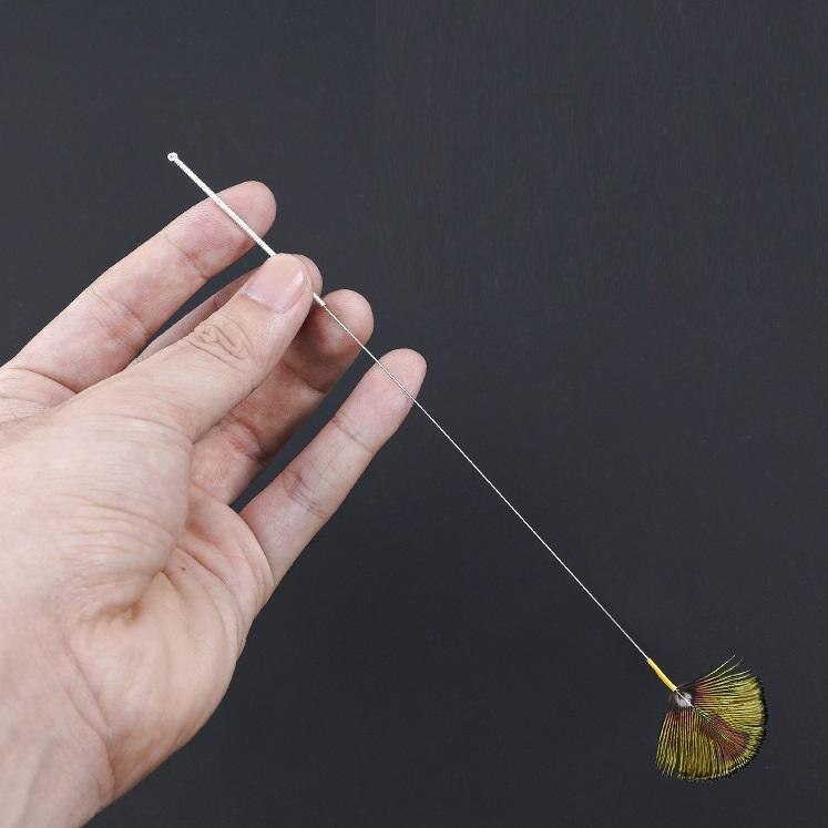  Combo 3 5 10 Cây Ngoáy Tai Lông Công Mini Hình Cánh Quạt 