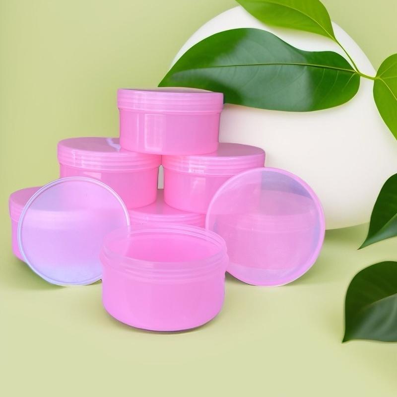 Combo 20 hủ nhựa S250 màu hồng - 250gr có nắp lót chống tràn - Đựng Kem Body Đựng kem trộn.