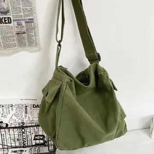 Promo - RIZKIBAG - KATHANA TAS SELEMPANG PRIA WANITA CANVAS TOTE BAG SLING BAG - army - Sedia totebag canvas tas selempang canvas tas sekolah tas belanja tas jinjing murah diskon kekinian terbaru viral 2023