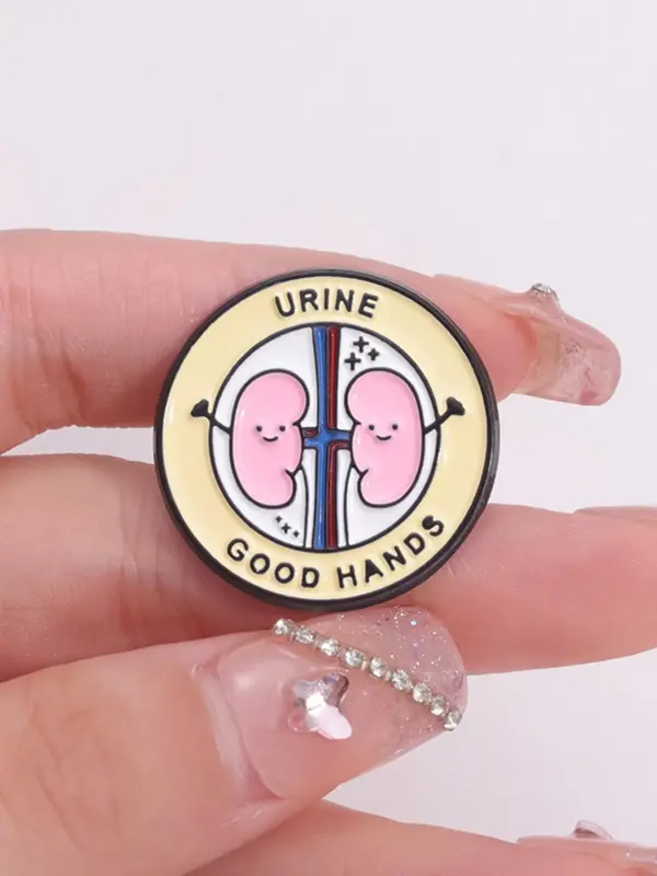 Urine Good Hands Enamel Pin, Cute Medical Kidney Urology Doctor Nurse Brooch, Lapel Badge Jewelry Gifts for Medicine Students 6