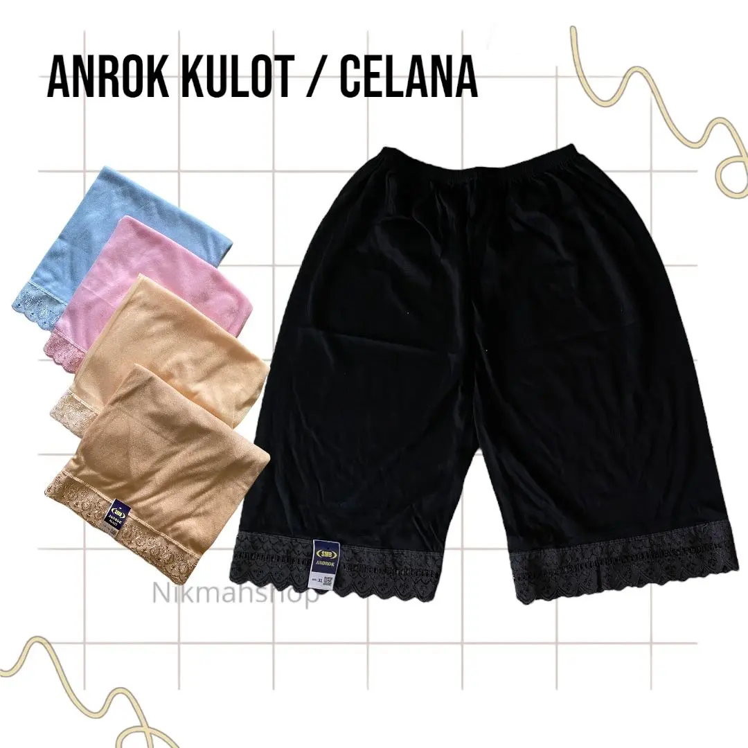(3pcs) Androk KULOT / Androk CELANA Warna
