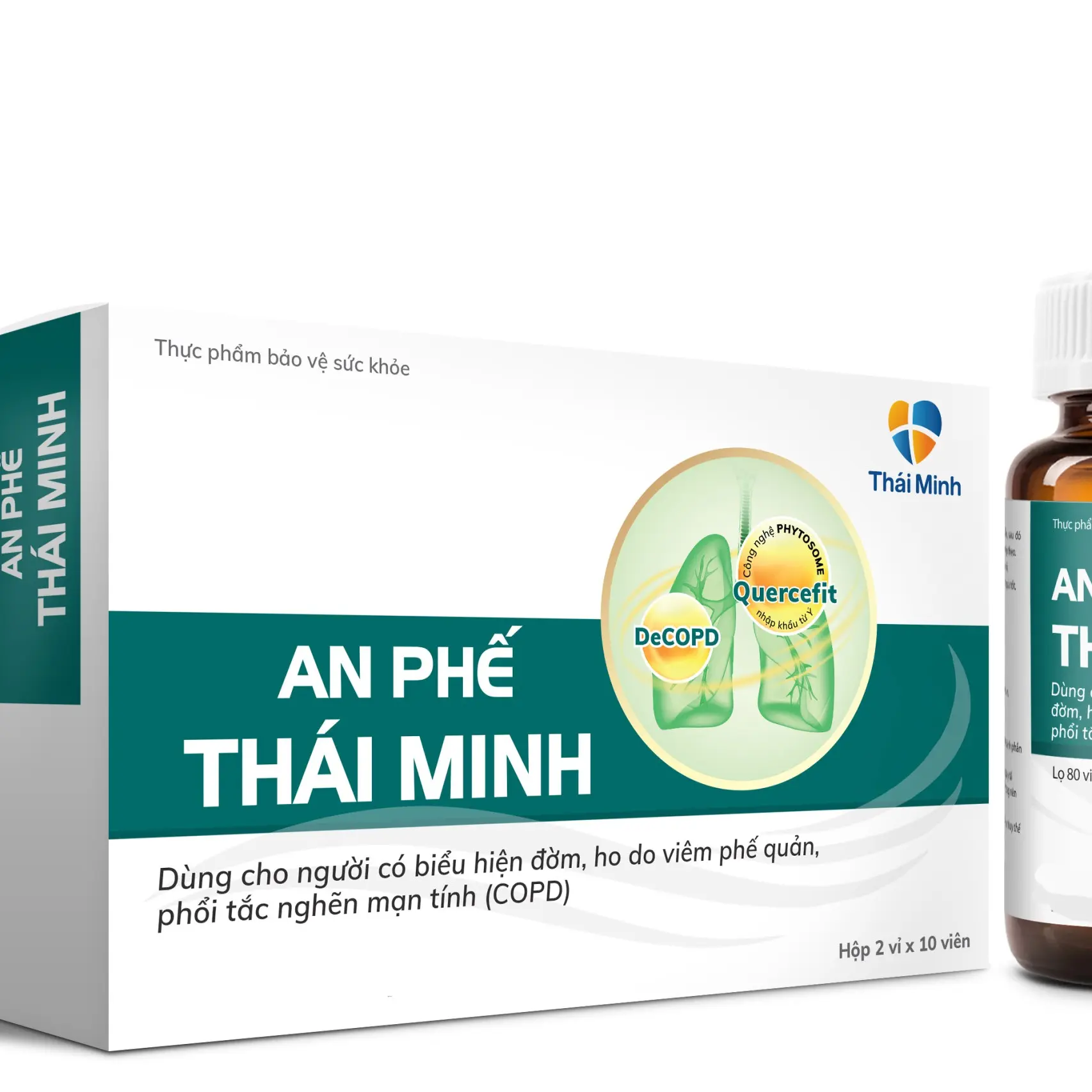 An phế Thái Minh- Hộp 20 viên- Thực phẩm bảo vệ sức khỏe giúp hỗ trợ giảm đờm, giảm ho.