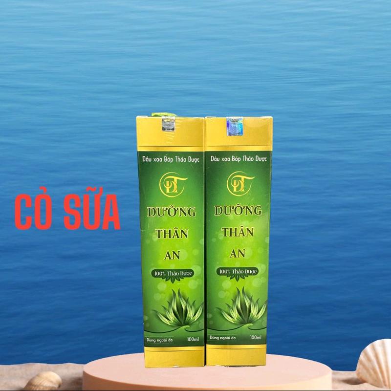 2 chai dầu xoa bóp DƯỠNG THÂN AN tặng bình cỏ sữa 2 lít 