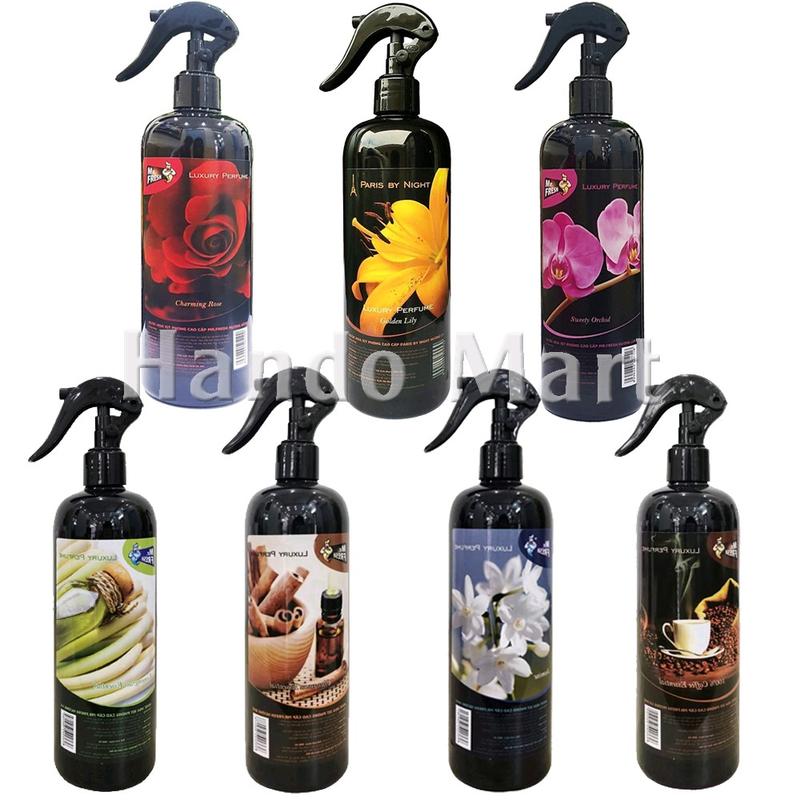 Nước hoa xịt phòng cao cấp Mr Fresh 500ml thơm lâu khử mùi ẩm mốc đuổi côn trùng 7 hương