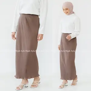 Rok Span Plisket Lidi Premium Rok Plisket Nacy Lidi Kecil Wavy Pleats Skirt