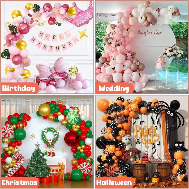 Balloon Arch Kit, Balloon Arch Kit with Base, Balloon Garland Arch Kit, Party Decoration Supplies for Wedding Birthday Baby Shower Graduation Ceremony 5