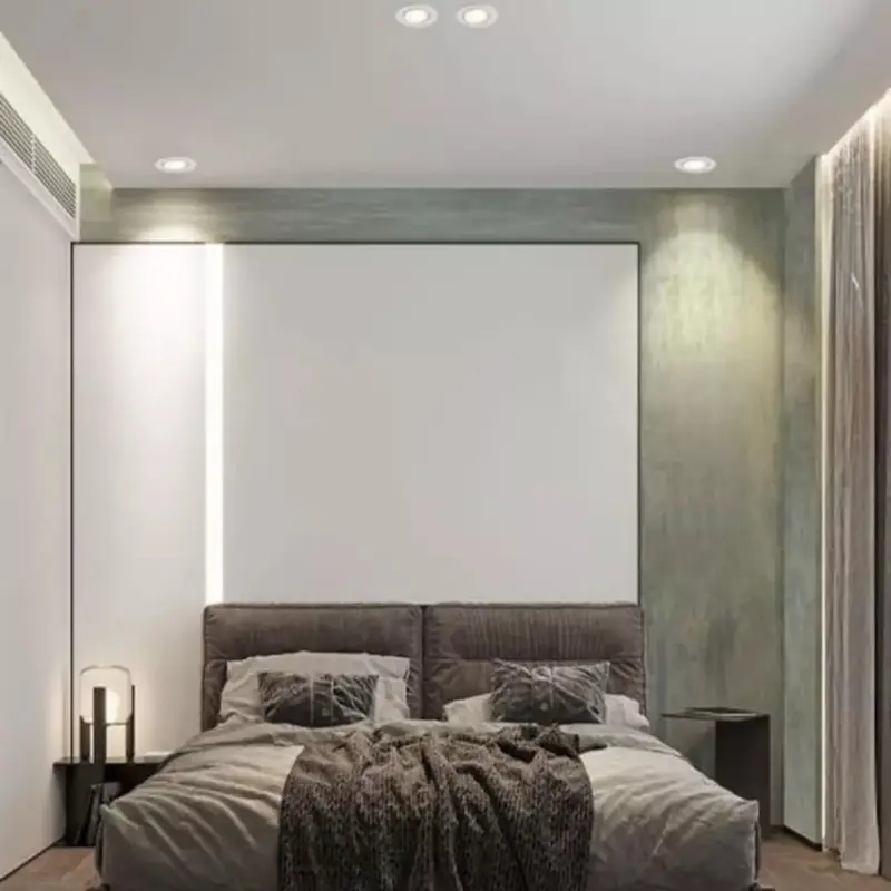 Lampu Downlight Spot COB Led Sorot 5 Watt Hologen 220V Hias Plafon Lukisan Tembok tidur 5w Hias Kamar Rumah Hotel gerak Kuning Putih Neon 4