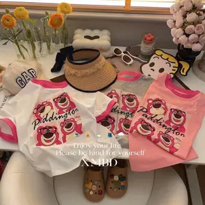 [PRINCESS KESLI] 1-9 Tahun Tshirt lotso 3 warna Cotton Short Girl Baby Clothing Lovely Katun Kids Baju Anak Perempuan Bayi