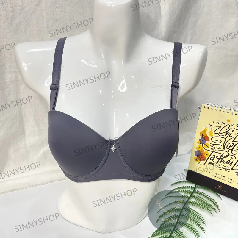 Áo lót nữ trơn ngang cup C, áo lót không mút có gọng, nội y big size mã 2497 2