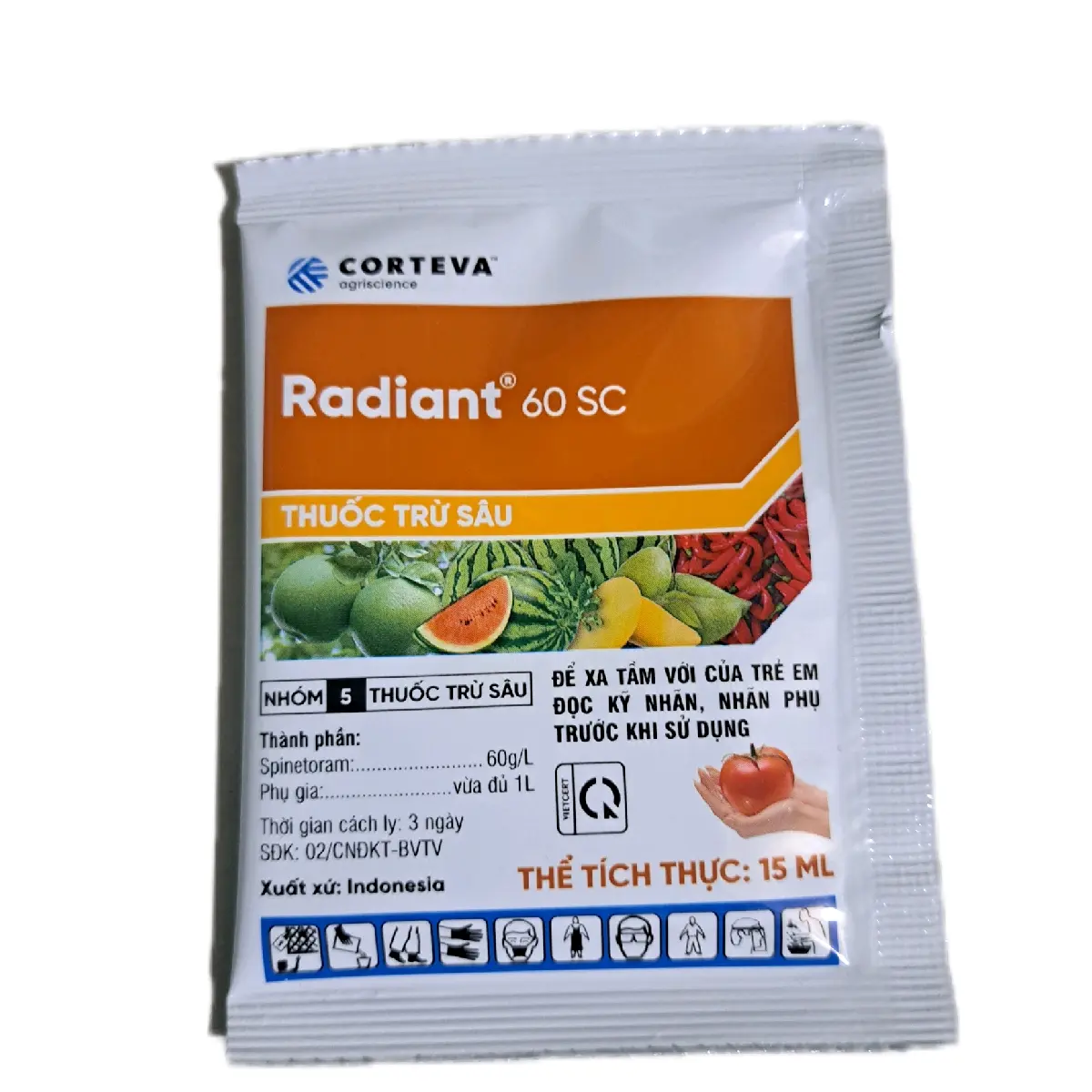 Radiant 60SC thể tích gói 15ml