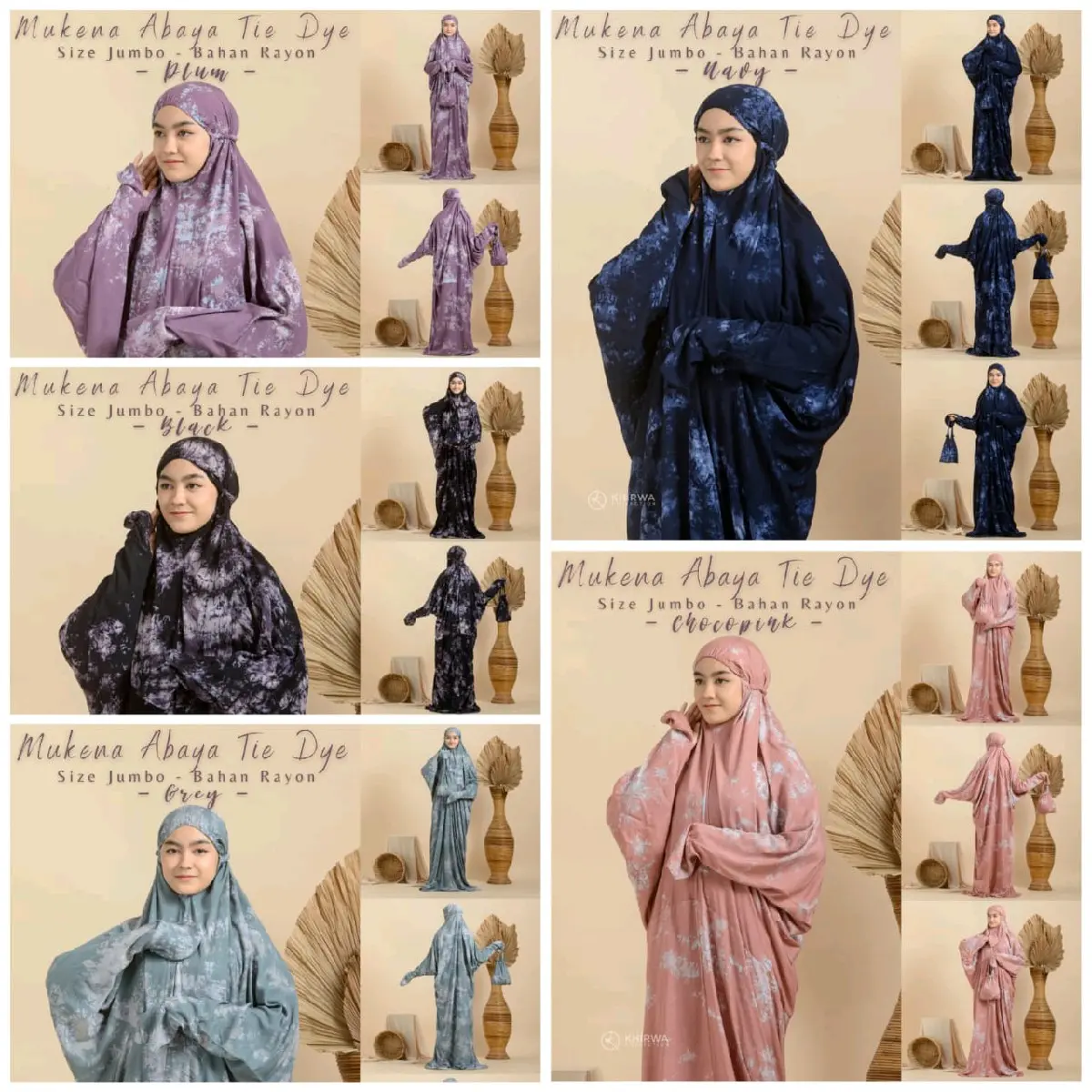 Mukena Terusan Khas Bali |Bahan Rayon Tiedye