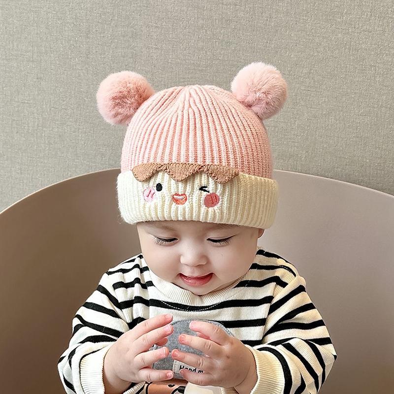 Product Introduction of Baby Bobble Hat Cap Kids Pom Pom Beanies Caps Infant Bonnet Accessories For Baby Girls Boys 1-3years 18