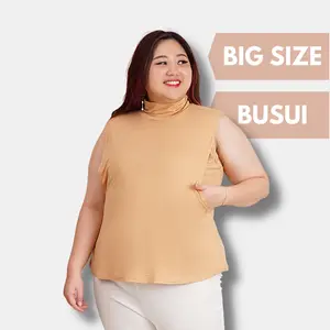 Highneck Tanktop Busui BIG SIZE RDA Hijab Manset Kutung Jumbo Besar Ibu Menyusui Premium