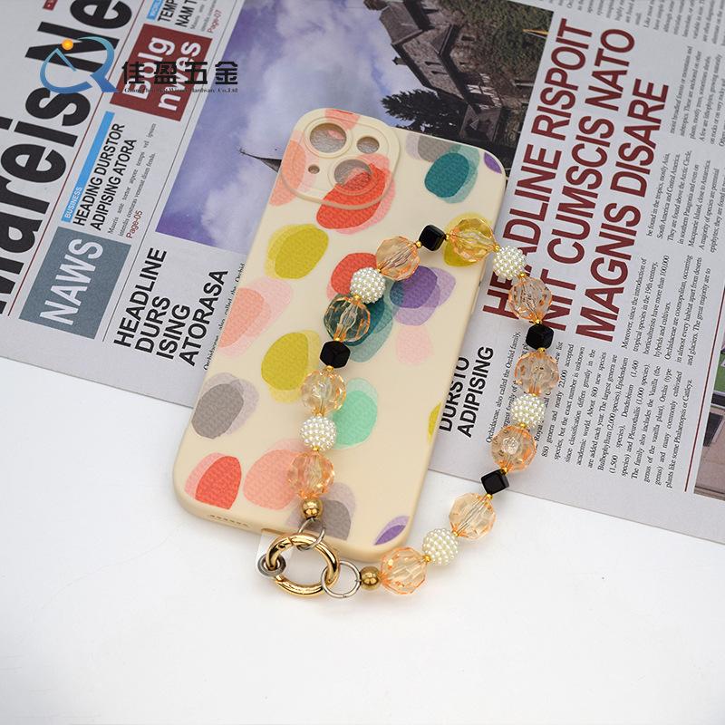 Product Introduction of High-Grade Cellphone Chain Chain Key Pendants Mobile Phone Pendant Key Chain Beads Beaded Phone Chain Pendant 5