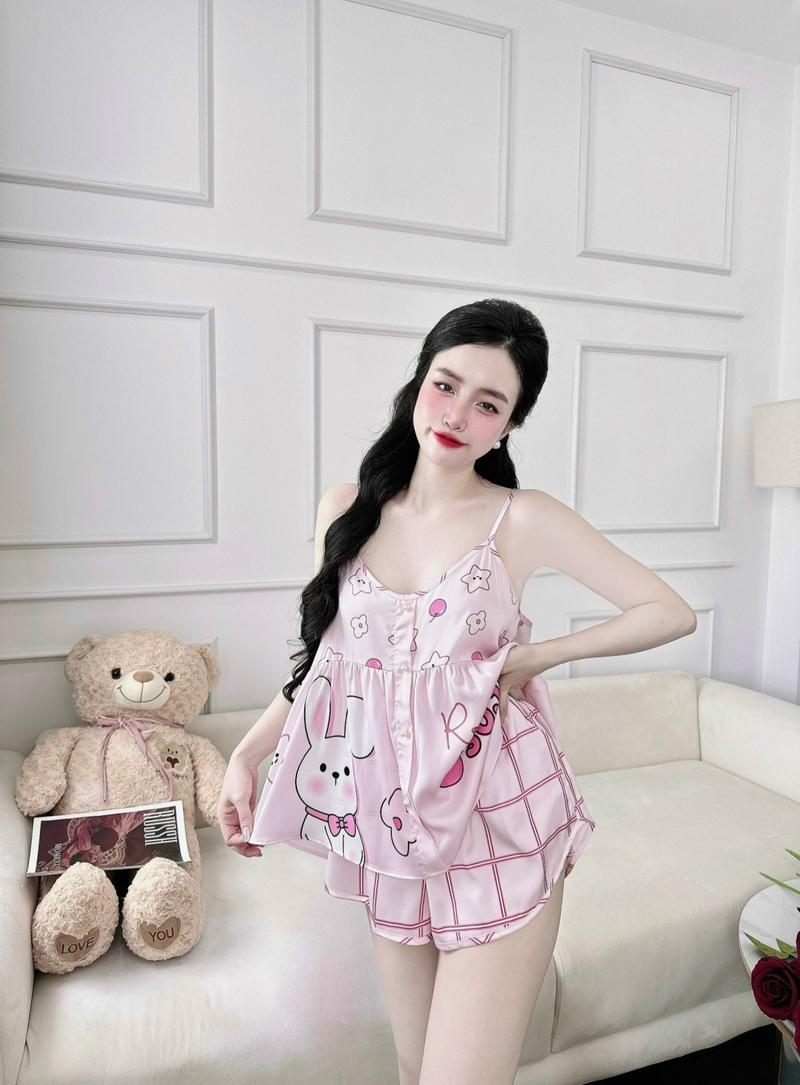 Product Introduction of Đồ Ngủ Sexy Bộ Latin 2 Dây Đô  Nút Ngọc Dưới 65Kg 51