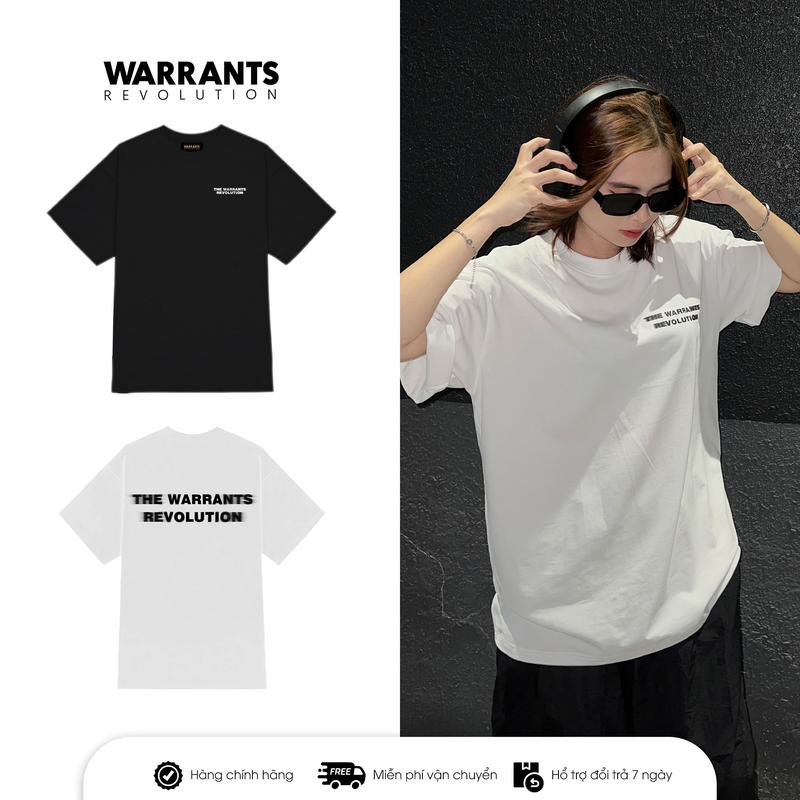 Áo thun [Local Brand] WARRANTS Hiệu Ứng chữ Loang Cotton Định Lượng 260 GSM Cổ tròn - Form Rộng Nam Nữ Unisex - Trắng WRNT004 Top Women Menswear basic áo phông trend aodoi