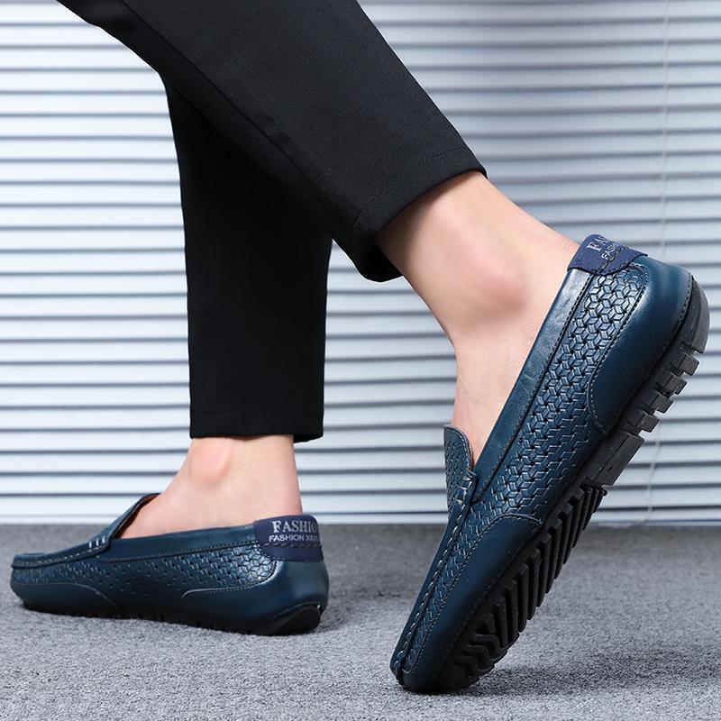 Product Introduction of Giày Da Cho Nam, Khâu Tay, Da Thật, Phong Cách Anh Quốc Ruoshuai, Xuyên Biên Giới, Ngoại Cỡ, Thiết Kế Khoét Lỗ Giày Doug Shoes 12