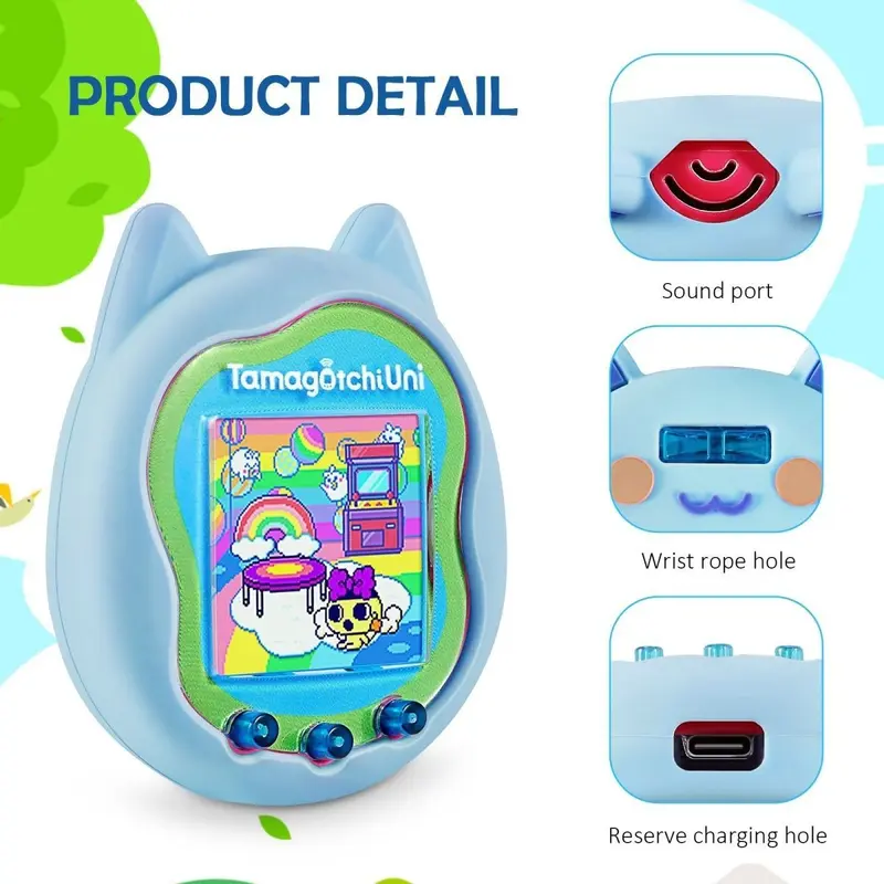 Vỏ Bảo Vệ Silicon Tamagotchi, Thiết Kế Mèo Tamagotchi Uni, Vỏ Bảo Vệ Silicon Cho Thú Cưng, Mới Cho Năm 2024 0