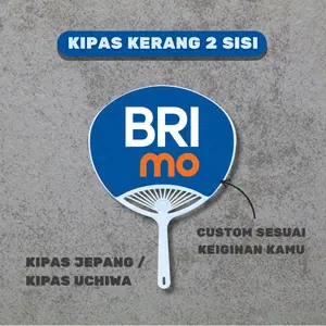 KIPAS KERANG Custom 2 SISI / KIPAS UCHIWA JEPANG