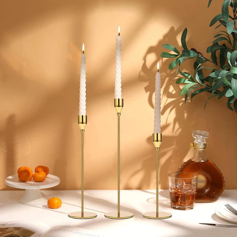 Candle Holder Set, 6 Counts/set Modern Decorative Candlestick Holder for Wedding, Dining, Party, Home Decor Supplies, Ornaments 6