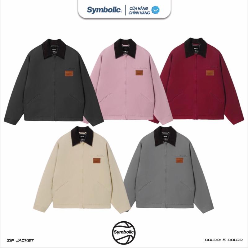  SYMBOLIC Áo Khoác Zip Jacket Nylon form boxy 