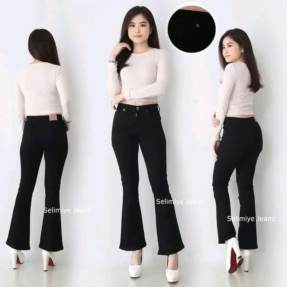 CUTBRAY JEANS WANITA,JEANS STREAT WANITA Polos Polos Celana Kerja Muda