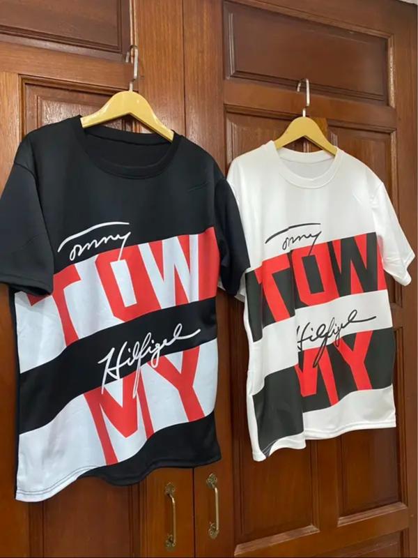 Áo Phông Tom mì in vạch sọc trắng đỏ đen, Áo Thun Form rông siêu cấp giành cho boy phố Menswear Top