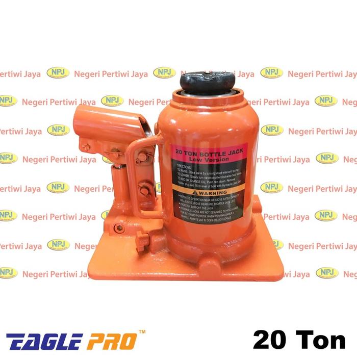 Gambar Eagle Pro Hydraulic Bottle Jack Welded Short - Dongkrak Botol 20 Ton - 20 Ton Pendek dari negeripertiwijaya Kota Administrasi Jakarta Barat Tokopedia