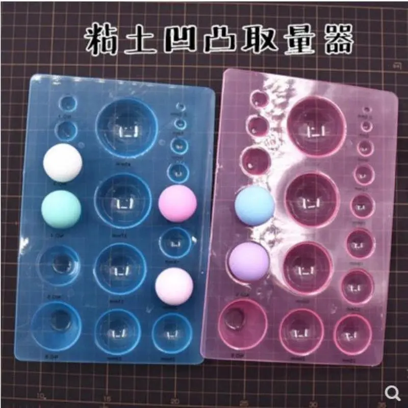 Chất Tẩy Đất Sét Polymer Đất Sét Siêu Nhẹ, Khuôn Đầu Sau Hình Cầu Bán Nguyệt Tự Làm Thủ Công Đo Độ Dính Siêu Nhẹ