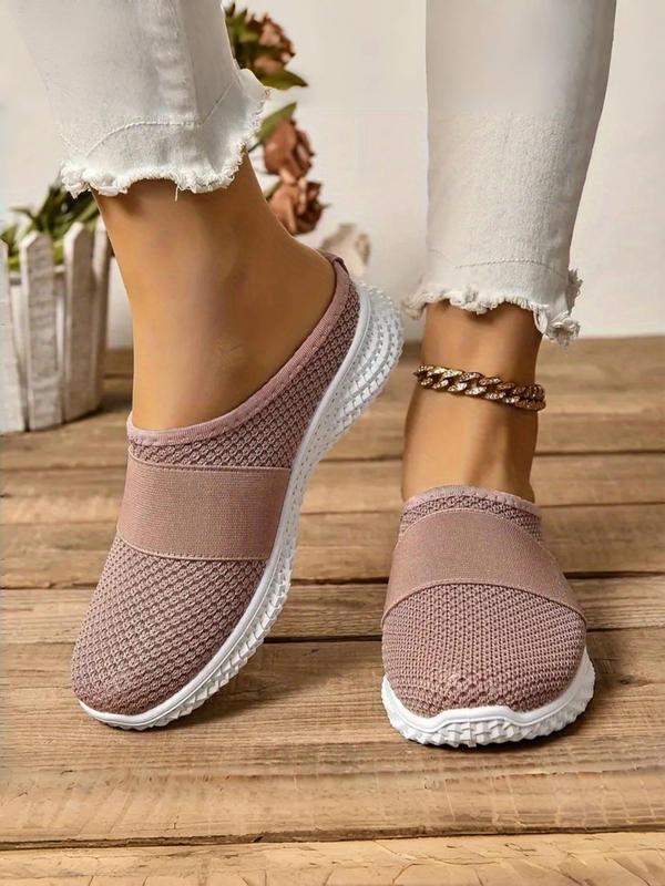 Women's Fashionable Solid Color Mules, Casual Soft Platform Slip on Walking Shoes, Breathable Comfortable Shoes for Daily Wear for Women & Girls 7