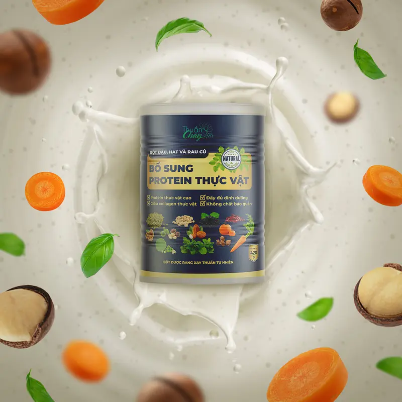 Bổ Sung Protein Thực Vật 420g - Bột Hạt Ngũ Cốc Rau Củ 2