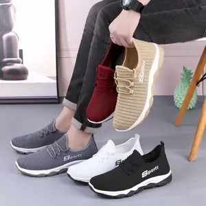 SEP109 Sepatu Sneakers Wanita Sports Rajut Ringan Size 36-44 Simple untuk Jogging Olahraga Gym Warna Sport Casual Style Tanpa Kotak