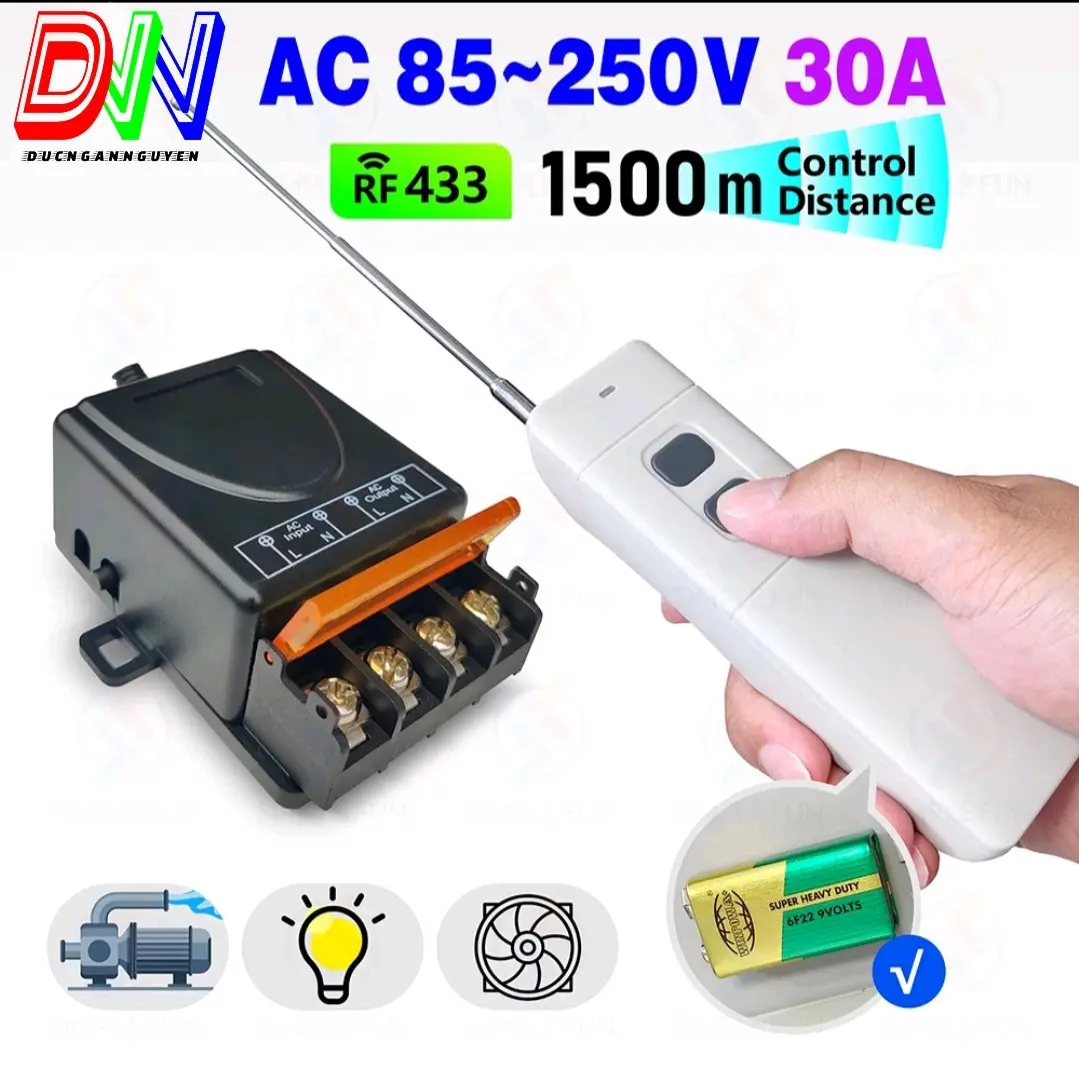 Mạch Điều Khiển từ xa công suất lớn 220V 30A