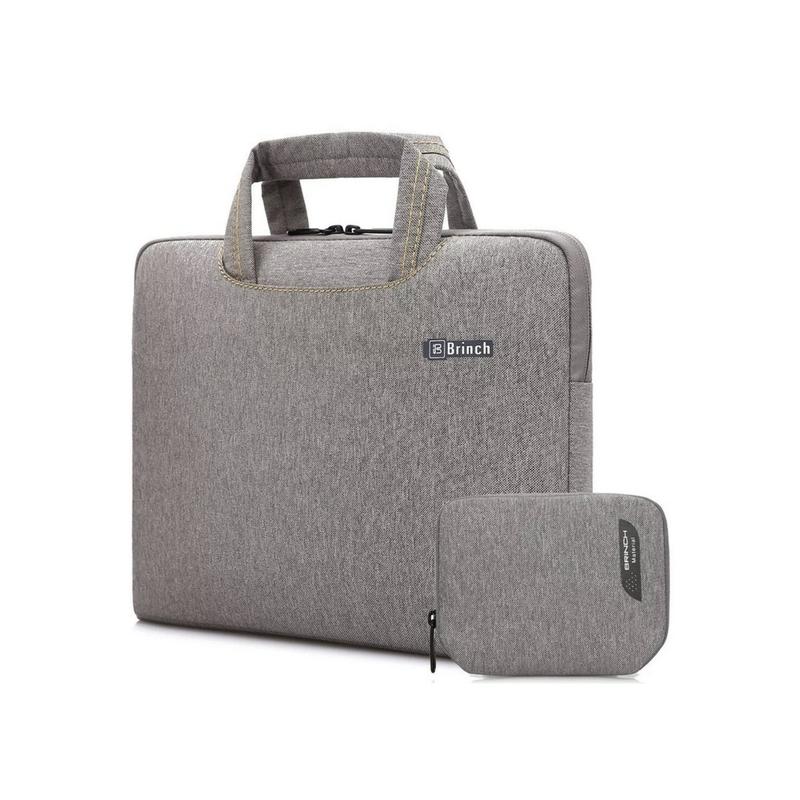 Tas Laptop Jinjing BRINCH Oxford Laptop Sleeve Case free pouch Size 14 15 16 inch 2