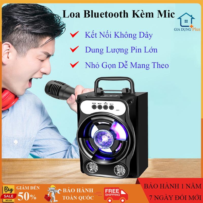Loa bluetooth hát karaoke kèm mic, loa bluetooth hát karaoke mini, loa mini giá rẻ, loa karaoke bluetooth gia đình. Bảo hành 1 năm, đổi mới trong 7 ngày đầu nếu có lỗi của nhà sản xuất. Củ Loa Nghe Nhạc
