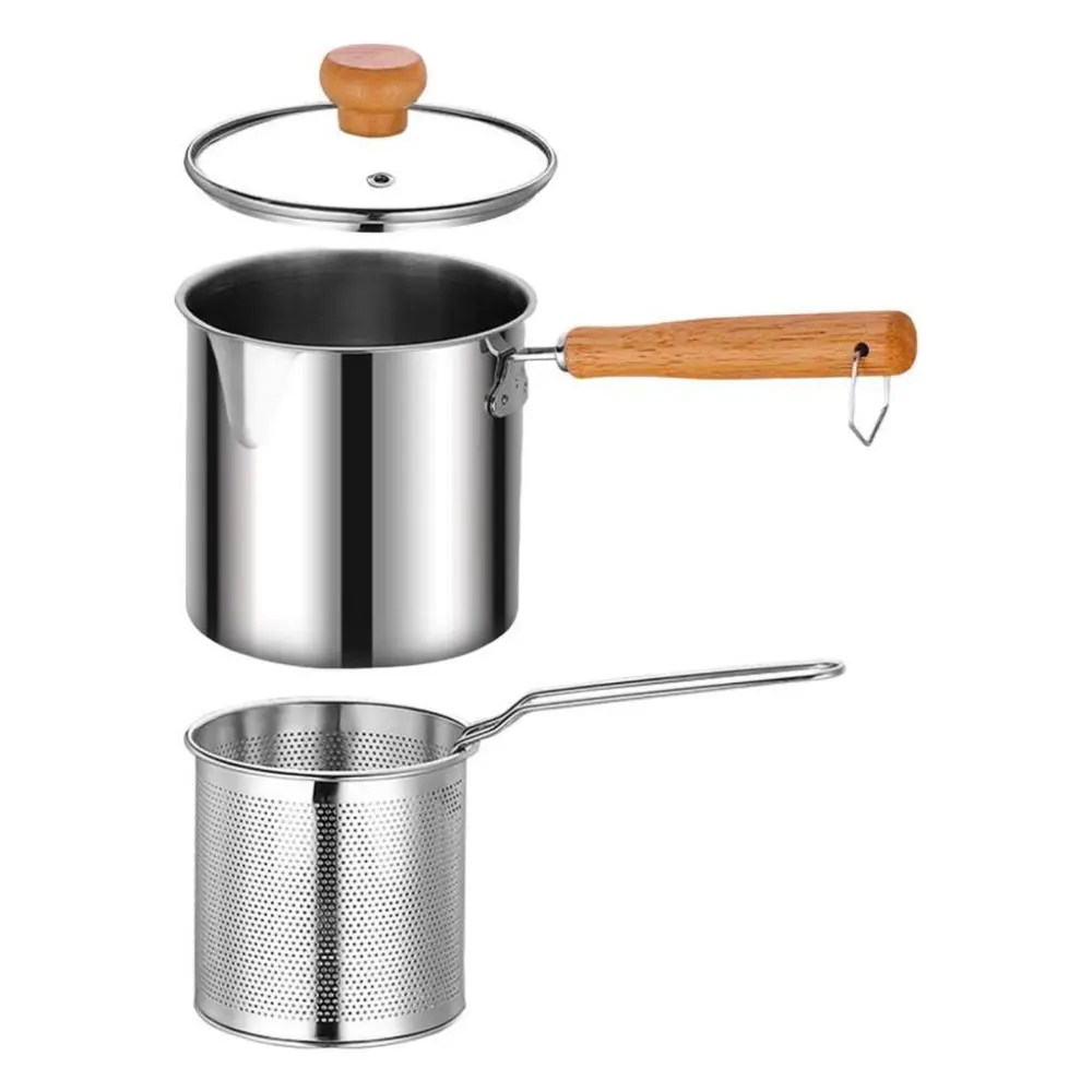 Multipurpose Deep Fryer Pot Japanese Tempura Frying Pot for Party Home Fries