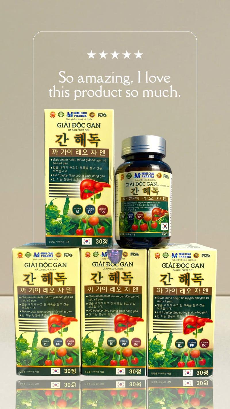 Product Introduction of [Combo 4 hộp] Giải Độc Gan Cà Gai Leo Xạ Đen_ Hỗ trợ men gan cao, viêm gan, xơ gan, vàng da, mụn nhọt, mề đay, khó tiêu do gan kém, hỗ trợ bảo vệ gan- Hộp 30 viên nang 13