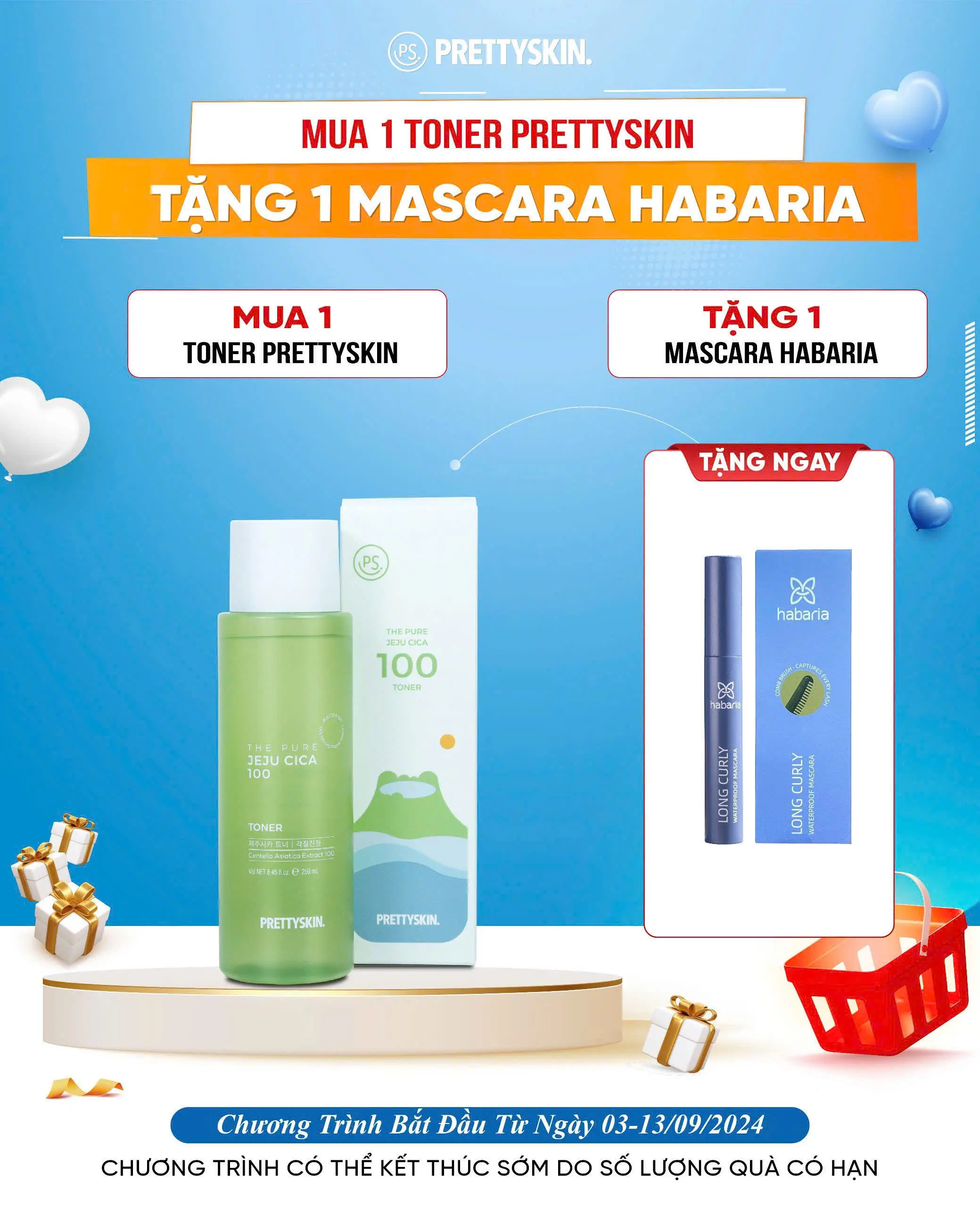 (Tặng 1 mascara Habaria):Nước hoa hồng rau má The Pure Jeju Cica 100 toner Prettyskin 250ml Skincare Làm Đẹp Da Trà Dưỡng Ẩm Da Collagen Cấp Ẩm Chăm Sóc Da