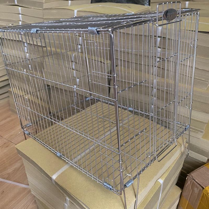 ￼Lồng tắm chim chào mào, chòe, mi inox dạng gấp gọn lồng 304