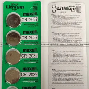 5 PCS BATERAI 2032 MAXELL GROSIR Batre