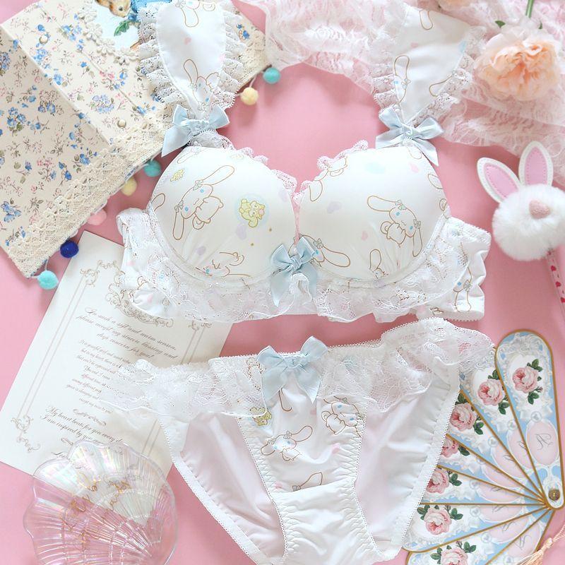 Đồ Lót Nhật Bản, Mềm Mại Và Dễ Thương, Dành Cho Nữ, Ren Ngọt Ngào Thiết Kế Gợi Cảm, Nâng Ngực Nhỏ B 5