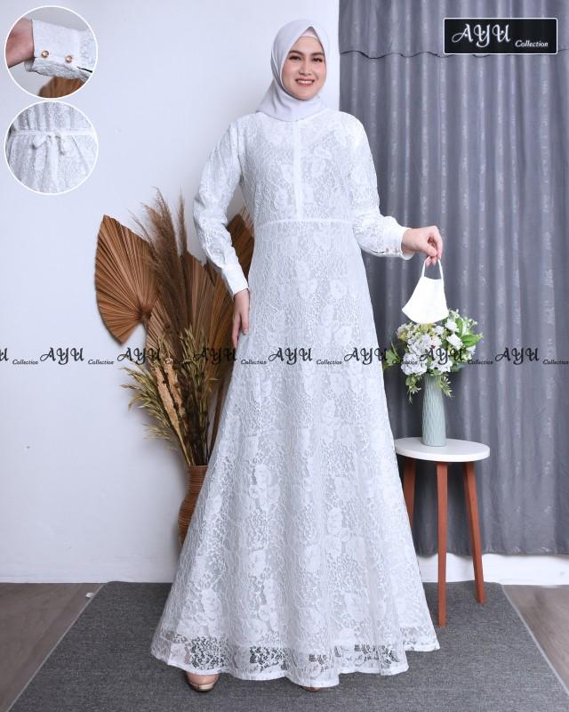 gamis safana gamis burkat jumbo dress kondangan dress pesta free masker Wanita Muslim Mewah Lembut Tebal